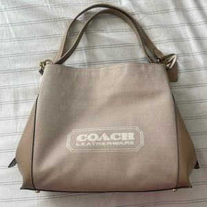 COPY - COACH Jacquard Dalton 31 Shoulder Bag in Chalk Taupe
